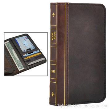 Wholesale high quality Leather Case with Card Slot and Bills Pockets for iPhone 6New